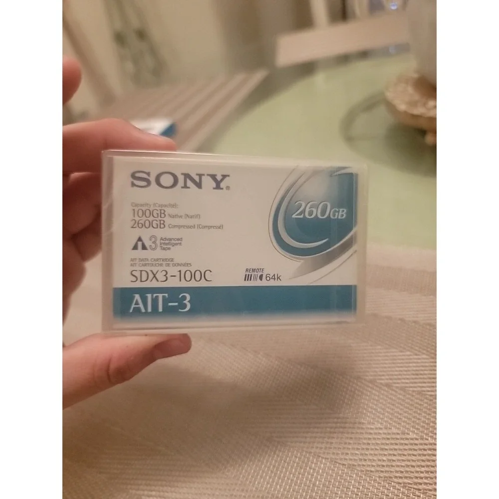 Sony SDX3-100C AIT-3 Data Cartridges 100GB Native 260GB Compressed.